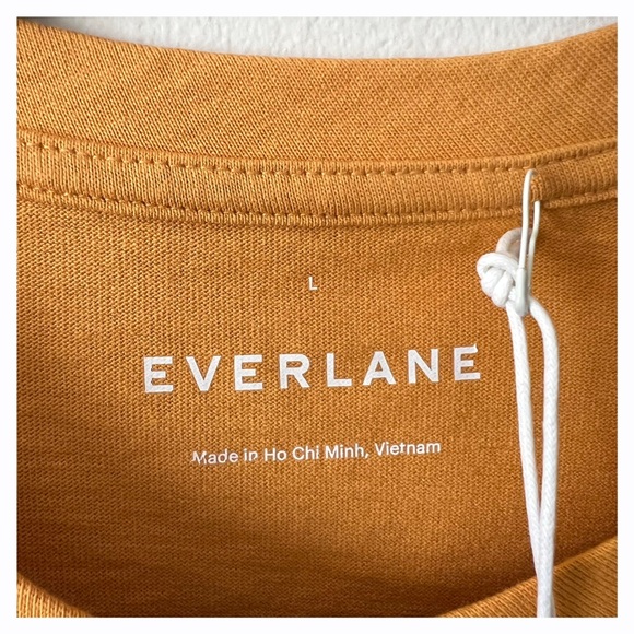 Sold! Everlane Mens Large Yellow Short Sleeve Crewneck Relaxed Fit Tee NEW - Picture 6 of 8